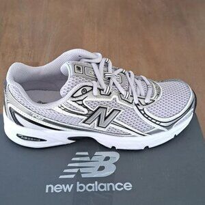 New Balance 740 - Gray/Gray/Black - Size: Unisex: Men 5.5 - Women 7 D width